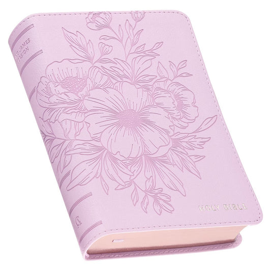 Lavender Bouquet Large Print Compact King James Version Bible - The Christian Gift Company