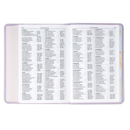 Lavender Bouquet Large Print Compact King James Version Bible - The Christian Gift Company