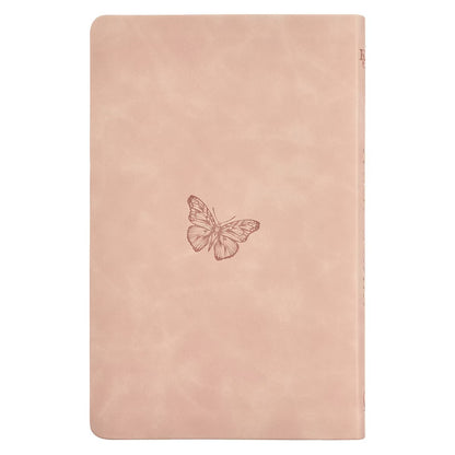 Dusty Pink Floral Faux Leather King James Version Gift Edition Bible - The Christian Gift Company