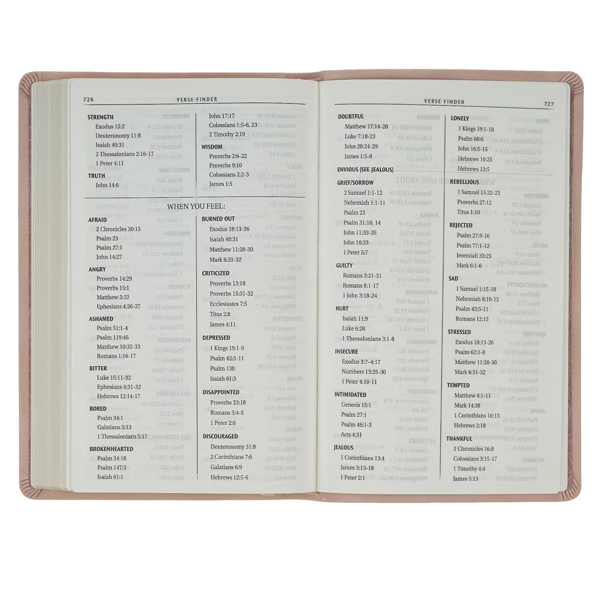 Dusty Pink Floral Faux Leather King James Version Gift Edition Bible - The Christian Gift Company