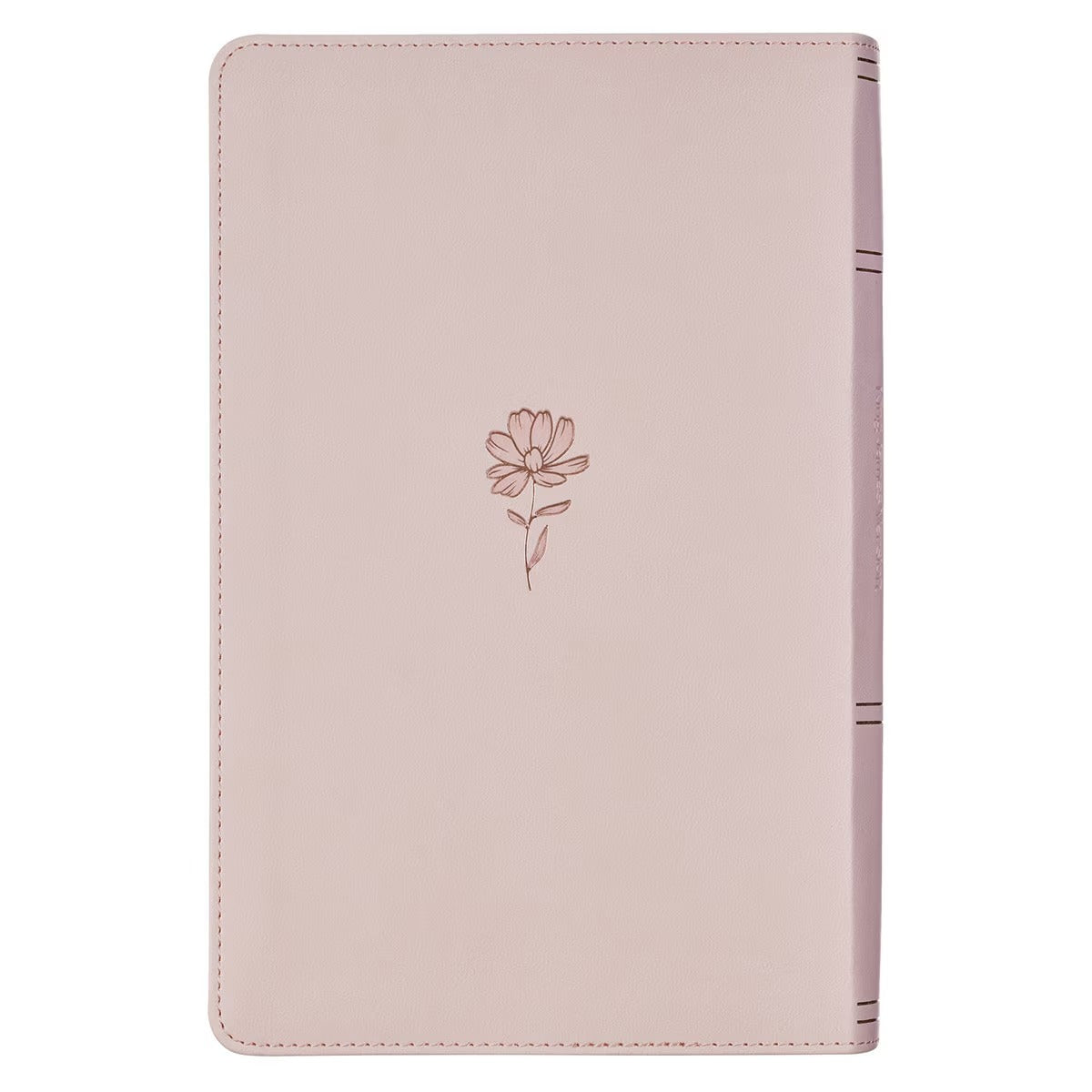 Blush Floral Faux Leather Standard-size Giant Print KJV Bible Thumb Index - The Christian Gift Company