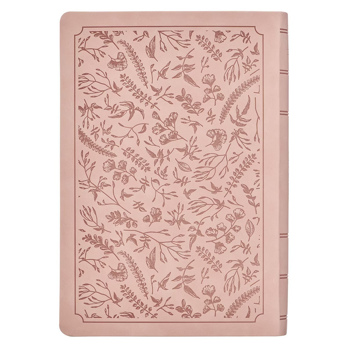 Blush Pink Floral Giant Print Full-size King James Version Bible with Thumb Index - The Christian Gift Company