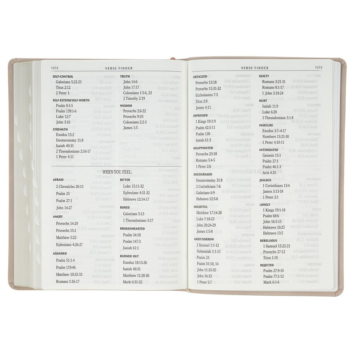 Blush Pink Floral Giant Print Full-size King James Version Bible with Thumb Index - The Christian Gift Company
