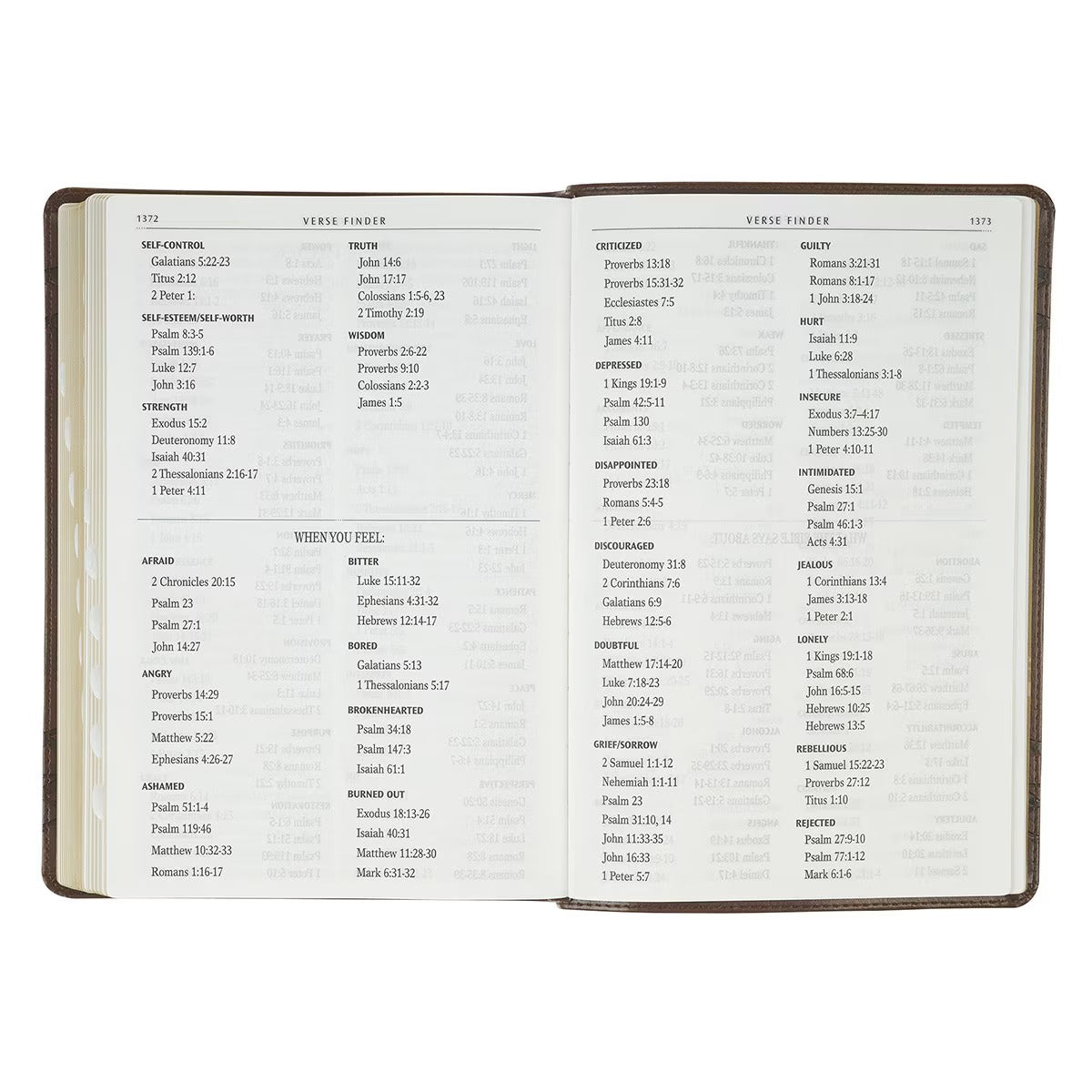 Brown Crown of Thorns Giant Print Full-size King James Version Bible with Thumb Index - The Christian Gift Company