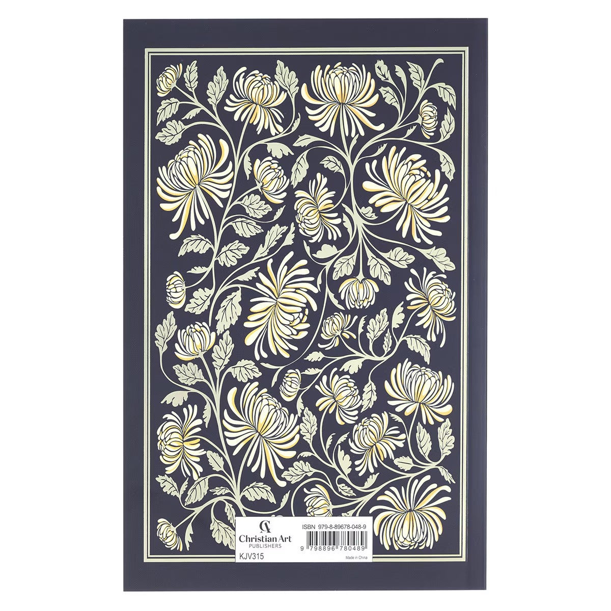 Midnight Floral Softcover King James Version Outreach Bible - The Christian Gift Company