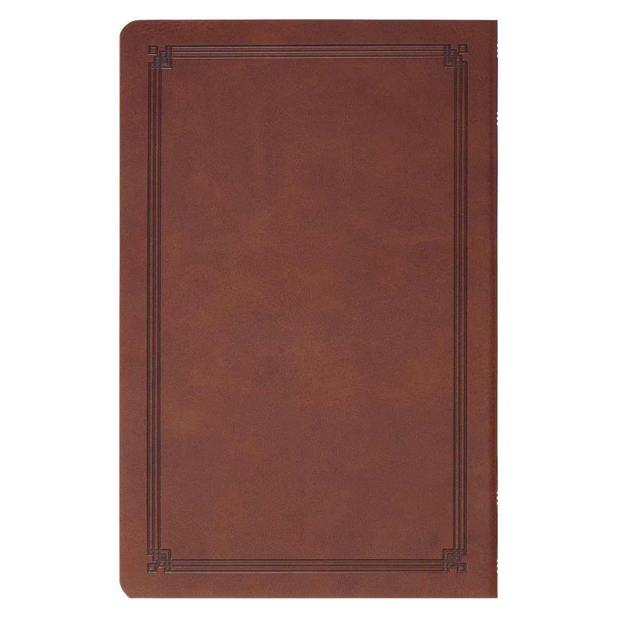 Chestnut Brown Faux Leather King James Version Gift Bible - The Christian Gift Company