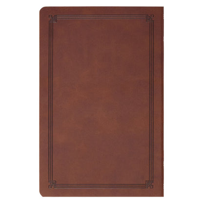 Chestnut Brown Faux Leather King James Version Gift Bible - The Christian Gift Company