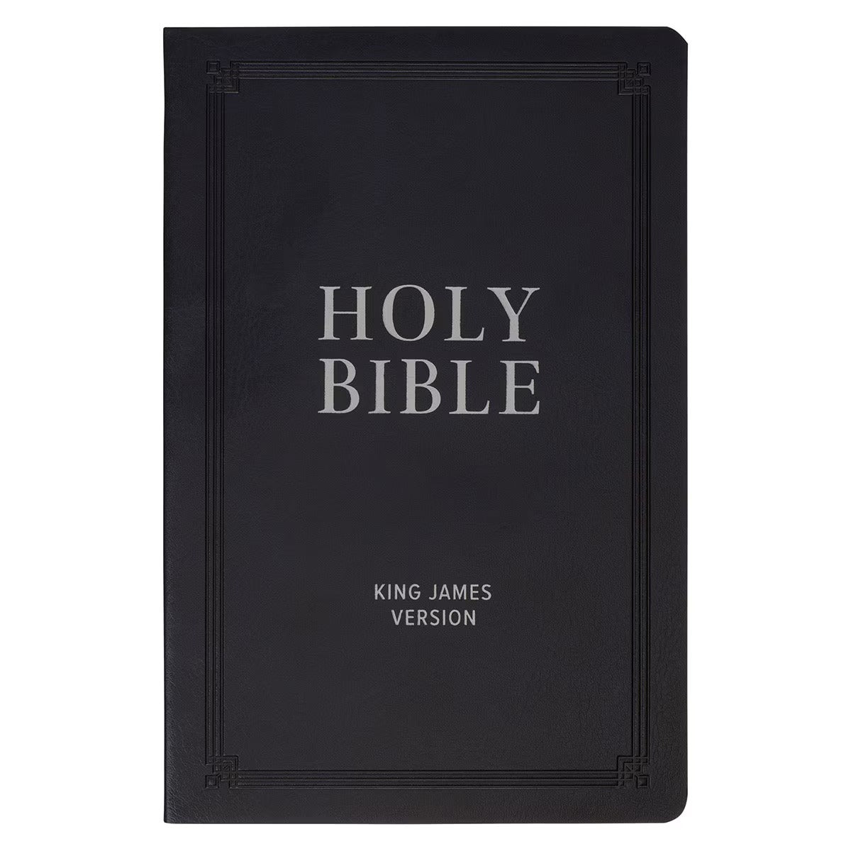 Black Faux Leather King James Version Gift Bible - The Christian Gift Company
