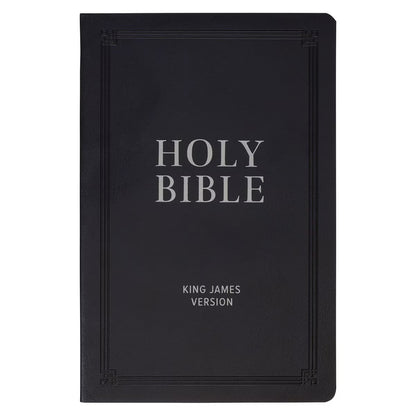 Black Faux Leather King James Version Gift Bible - The Christian Gift Company