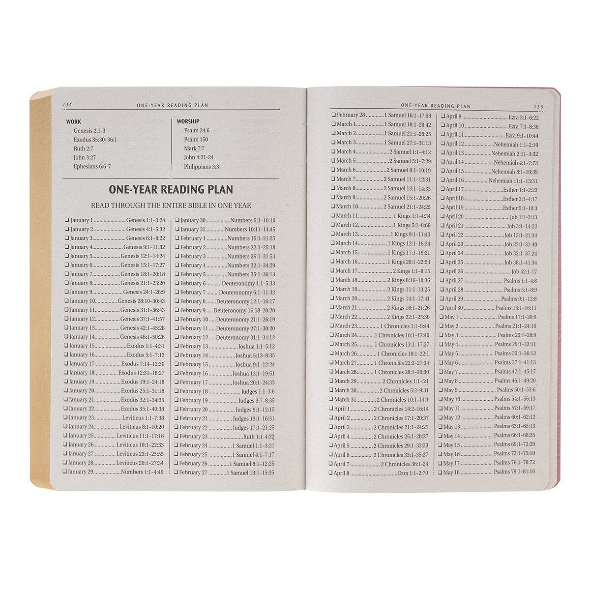 Marbled Coral Pink Faux Leather King James Version Gift Bible - The Christian Gift Company