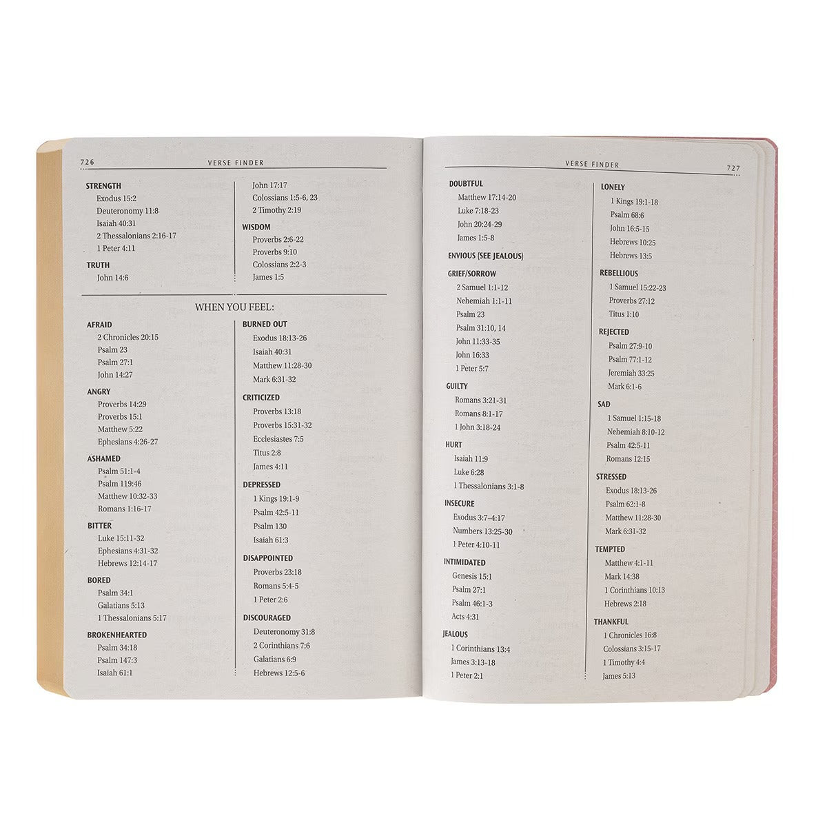 Marbled Coral Pink Faux Leather King James Version Gift Bible - The Christian Gift Company