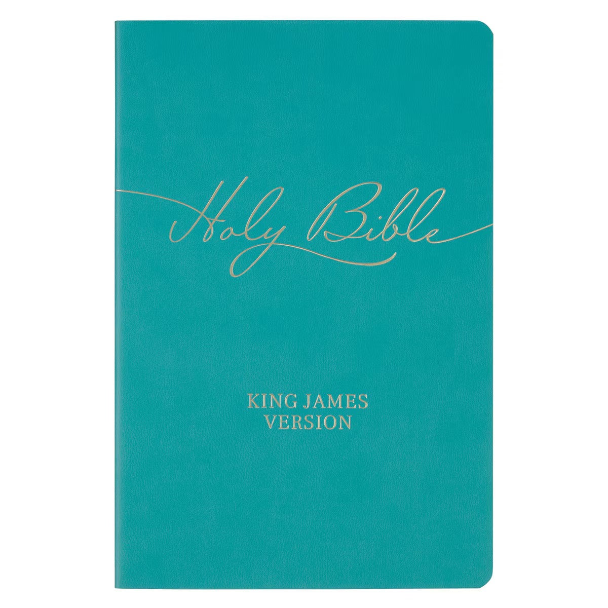 Marbled Teal Faux Leather King James Version Gift Bible - The Christian Gift Company