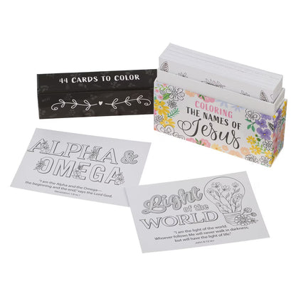 Coloring the Names of Jesus Boxed Cards