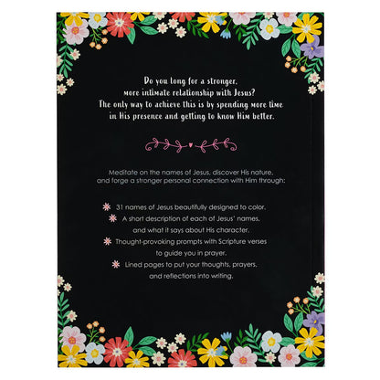 The Names of Jesus Prompted Coloring Prayer Journal - The Christian Gift Company