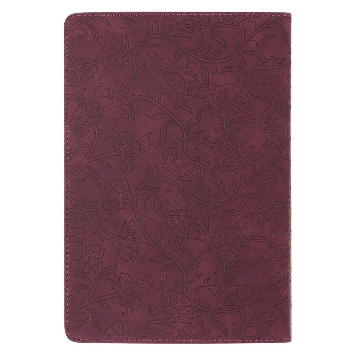 Things Are Possible Burgundy Faux Leather Classic Journal - Matthew 19:26 - The Christian Gift Company