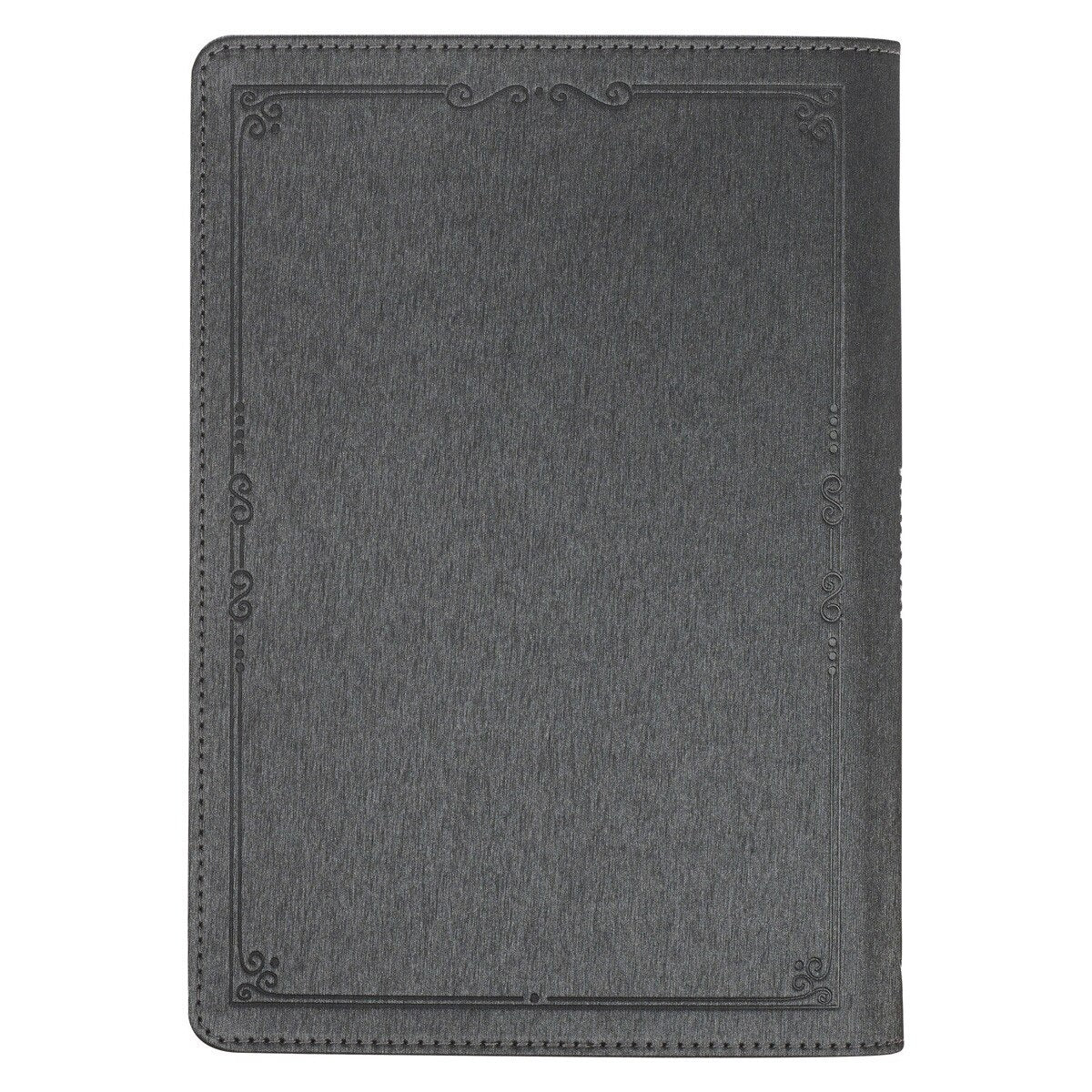Trust in the Lord Charcoal Faux Leather Classic Journal - Proverbs 3:5 - The Christian Gift Company