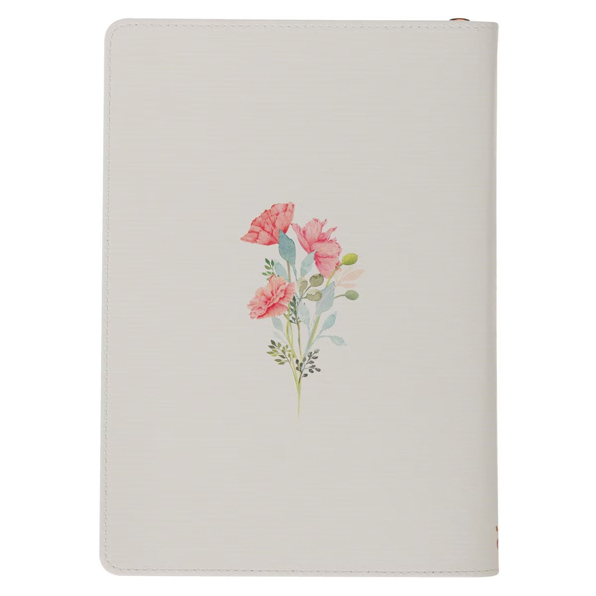 Sweet Friendship Floral Wreath Faux Leather Classic Journal with Zipper Closure - Proverbs 27:9