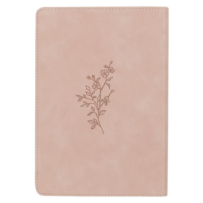 Trust Mottled Blush Faux Leather Classic Journal - Proverbs 3:5 - The Christian Gift Company