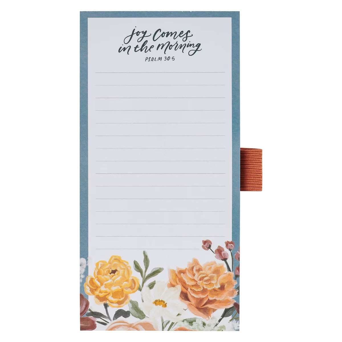 Joy Comes in the Morning Magnetic Notepad and Pen Gift Set - Psalm 30:5 - The Christian Gift Company