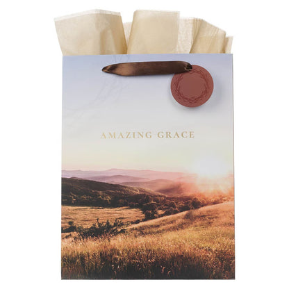 Amazing Grace Crown of Thorns Large Portrait Gift Bag - The Christian Gift Company