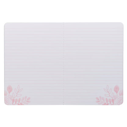 Find Joy in the Little Things Pink Floral Large Notebook - The Christian Gift Company