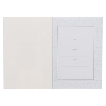 Through Christ Green Floral Medium Notebook - Philippians 4:13 - The Christian Gift Company