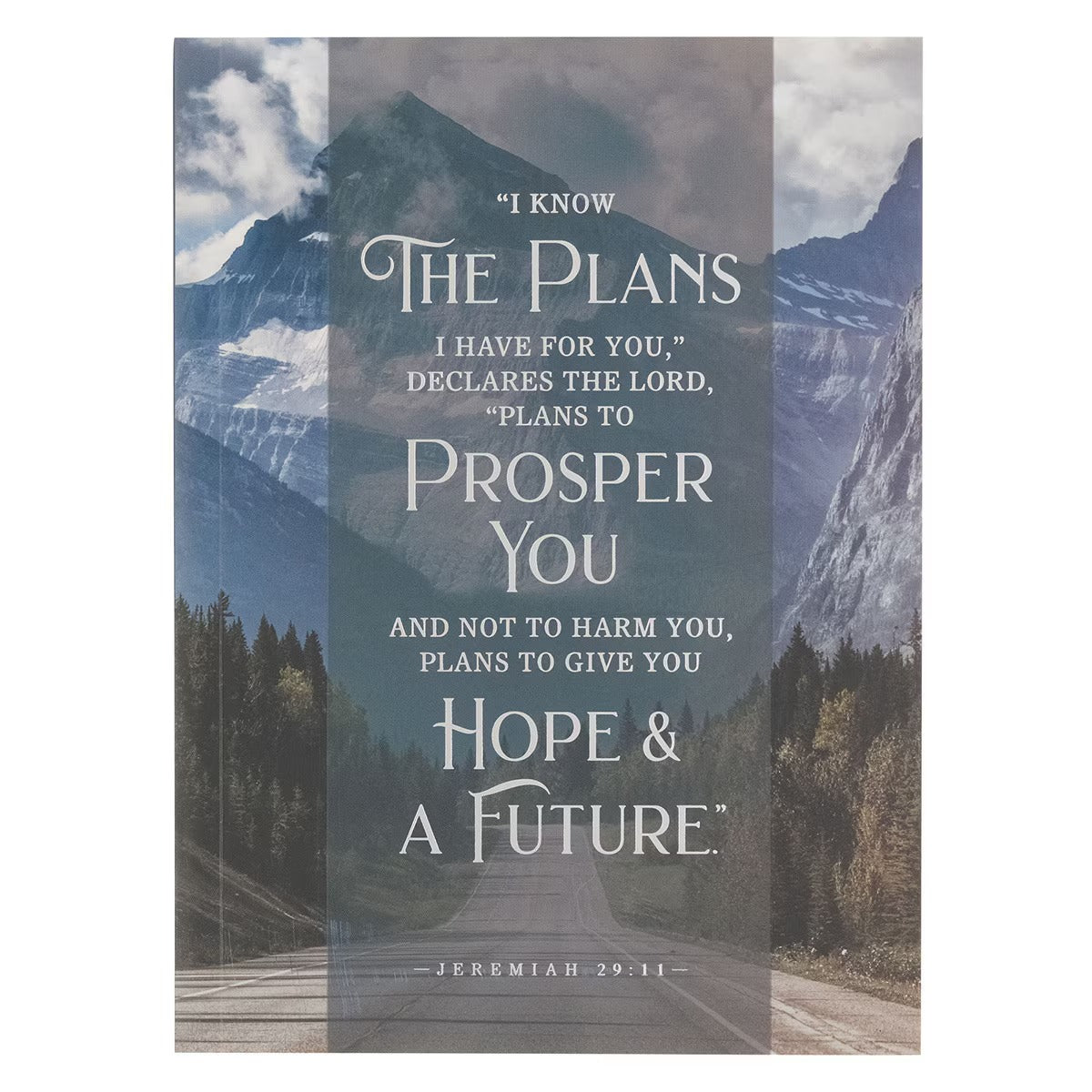 Hope and a Future Mountain Path Medium Notebook - Jeremiah 29:11 - The Christian Gift Company