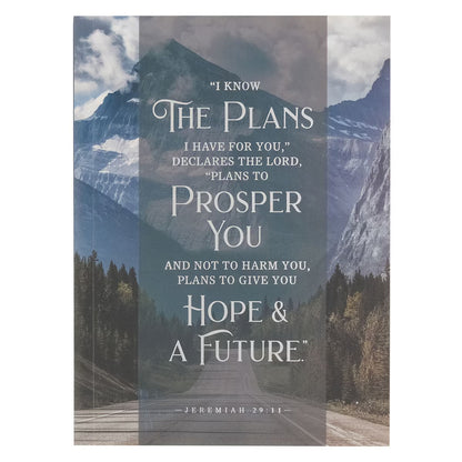 Hope and a Future Mountain Path Medium Notebook - Jeremiah 29:11 - The Christian Gift Company