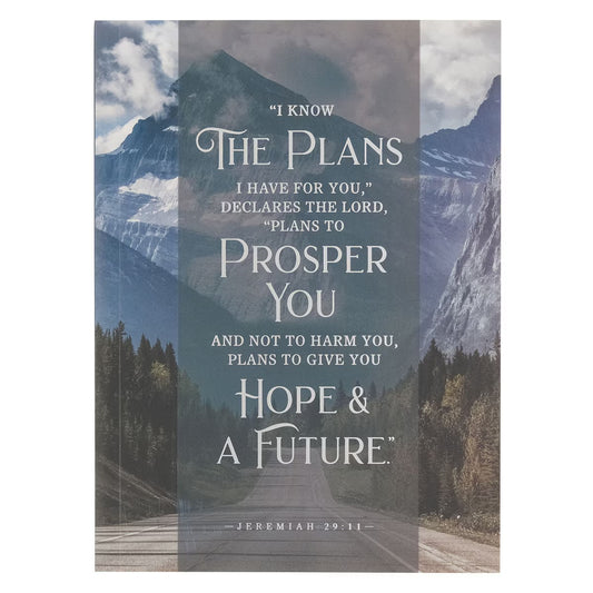 Hope and a Future Mountain Path Medium Notebook - Jeremiah 29:11 - The Christian Gift Company