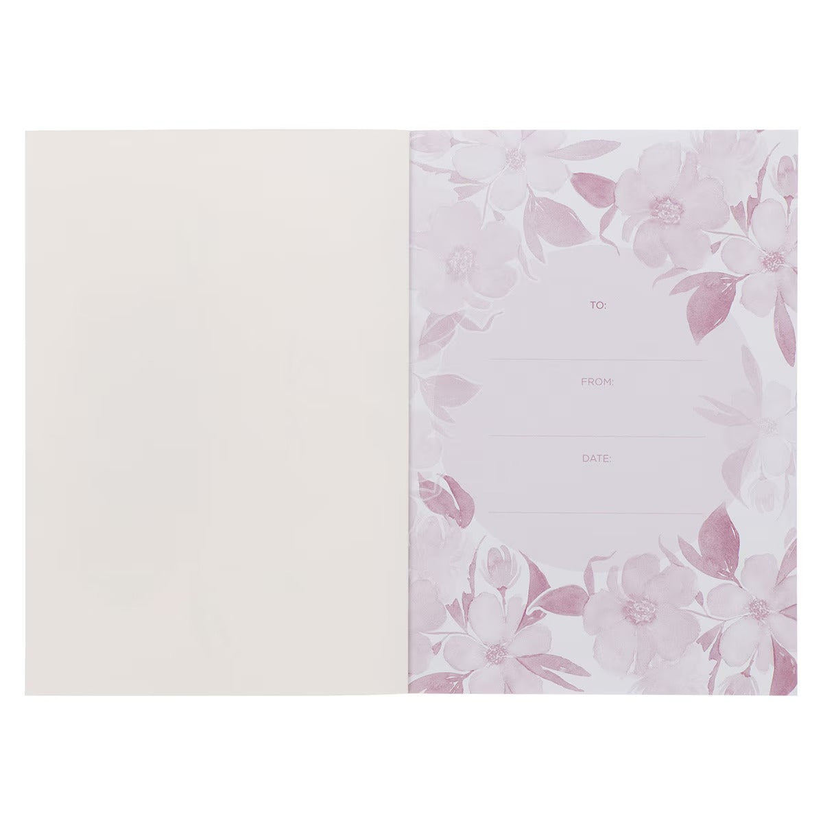 Be Still and Know Pink Floral Medium Notebook - Psalm 46:10 - The Christian Gift Company