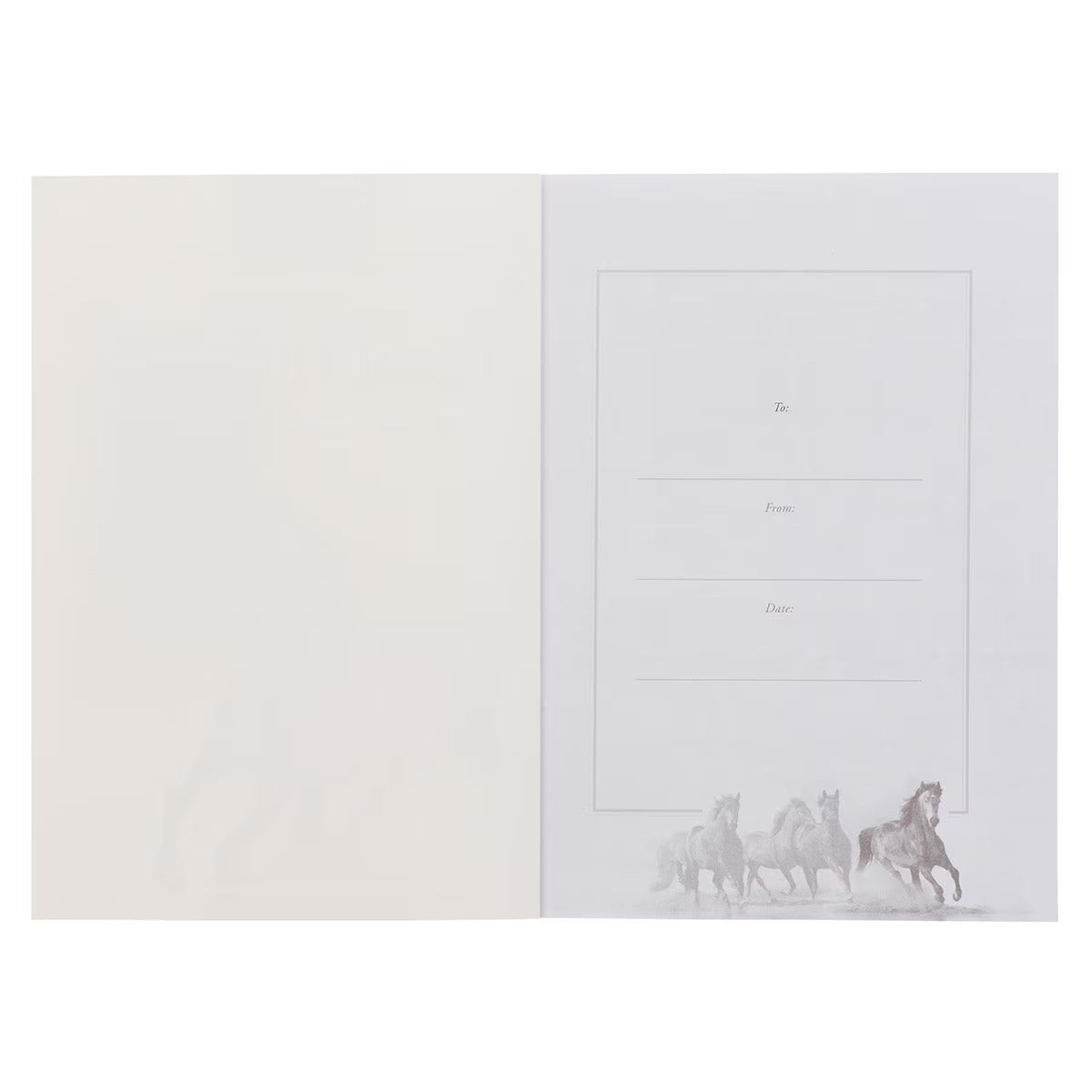 Perseverance Brown Stallion Medium Notebook - Hebrews 12:1 - The Christian Gift Company