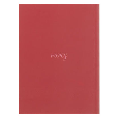 His Mercies Are New Every Morning Red Floral Medium Notebook - Lamentations 3:22–23 - The Christian Gift Company