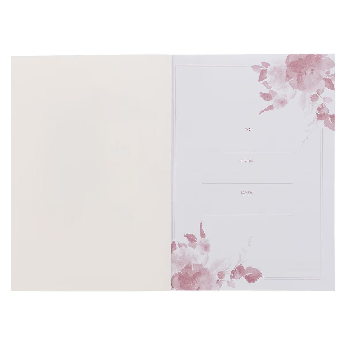 His Mercies Are New Every Morning Red Floral Medium Notebook - Lamentations 3:22–23 - The Christian Gift Company