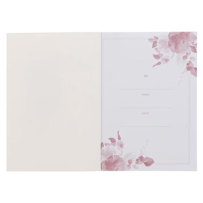 His Mercies Are New Every Morning Red Floral Medium Notebook - Lamentations 3:22–23 - The Christian Gift Company