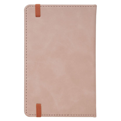 Trust Mottled Blush Faux Leather Hardcover Notebook with Elastic Band Closure - Proverbs 3:5 - The Christian Gift Company