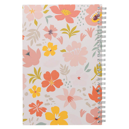 Strength and Dignity Bright Floral Spiral Notebook - Proverbs 31:25 - The Christian Gift Company