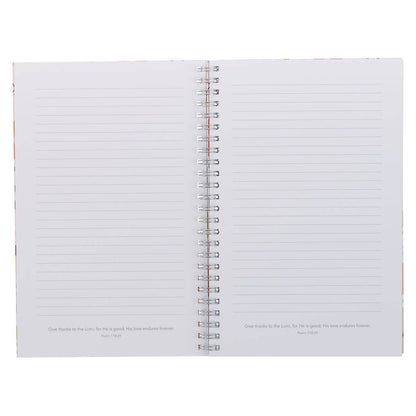 Strength and Dignity Bright Floral Spiral Notebook - Proverbs 31:25 - The Christian Gift Company