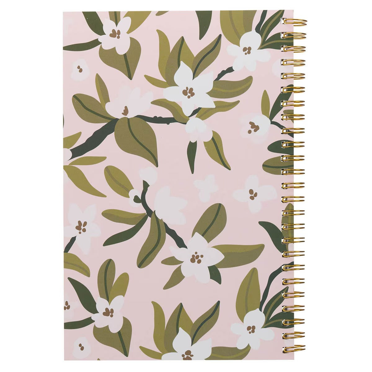 Through Christ Pink Floral Spiral Notebook - Phil 4:13 - The Christian Gift Company
