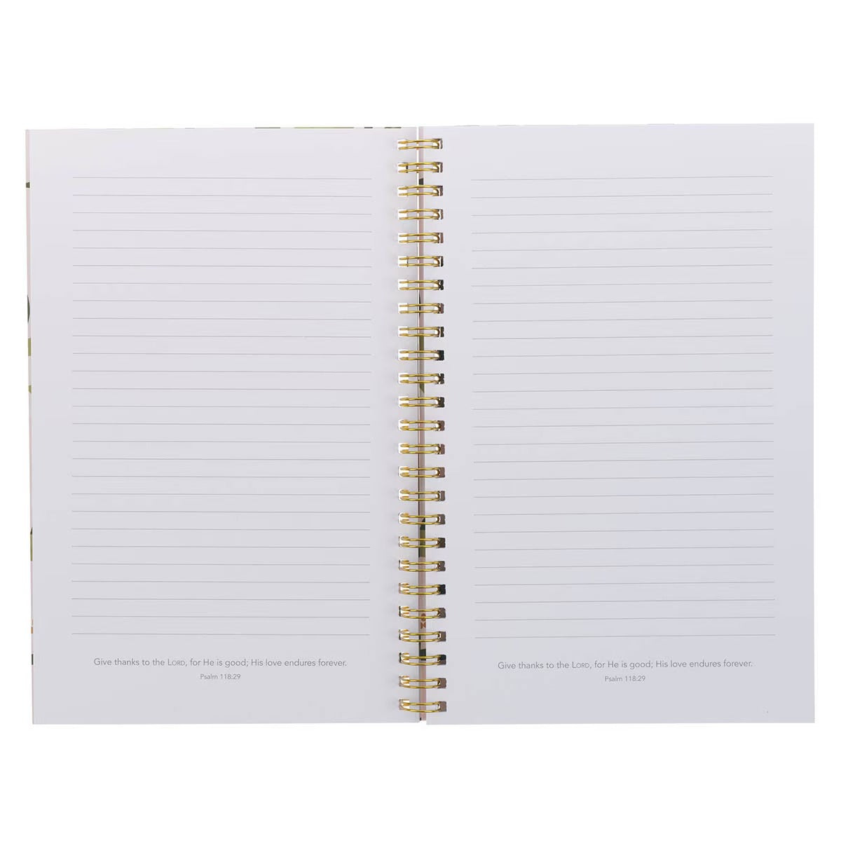 Through Christ Pink Floral Spiral Notebook - Phil 4:13 - The Christian Gift Company