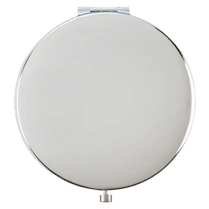 He Who Promised Silver Metal Compact Mirror - Hebrews 10:23 - The Christian Gift Company