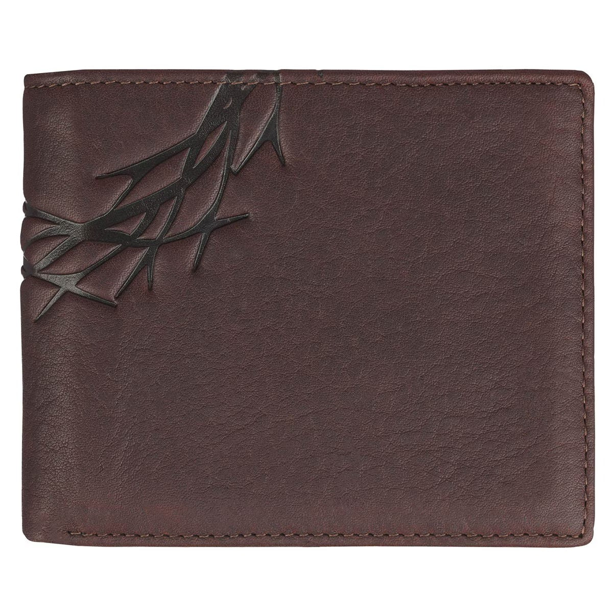Crown of Thorns Espresso Brown Genuine Leather Wallet