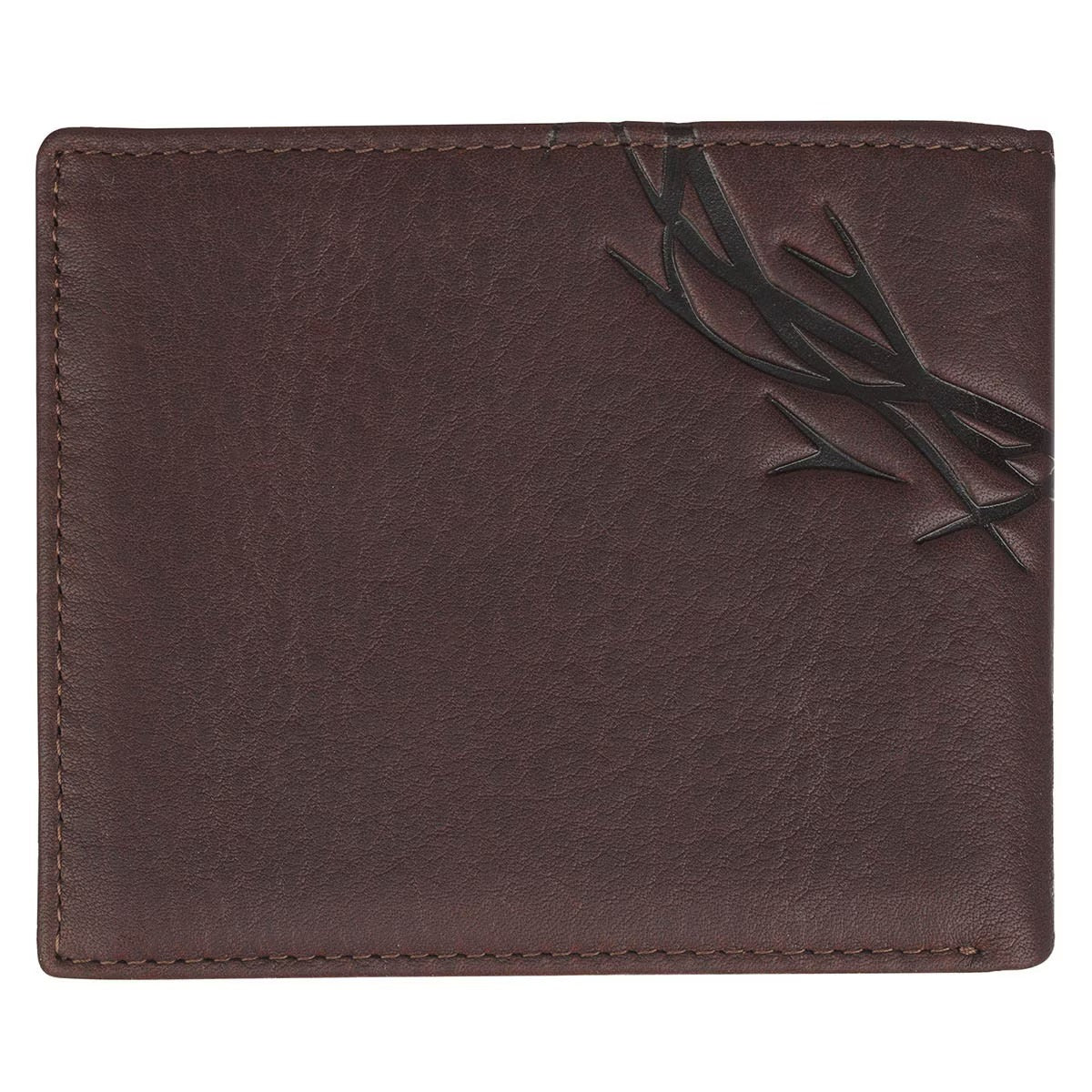 Crown of Thorns Espresso Brown Genuine Leather Wallet