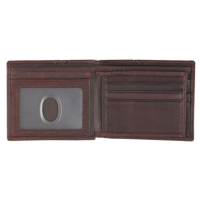 Crown of Thorns Espresso Brown Genuine Leather Wallet