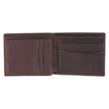 Crown of Thorns Espresso Brown Genuine Leather Wallet