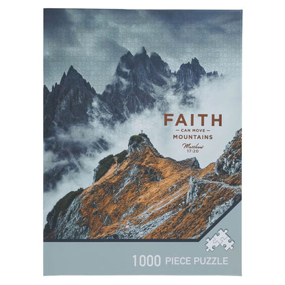 Faith Can Move Mountains 1000-piece Puzzle - Matthew 17:20 - The Christian Gift Company