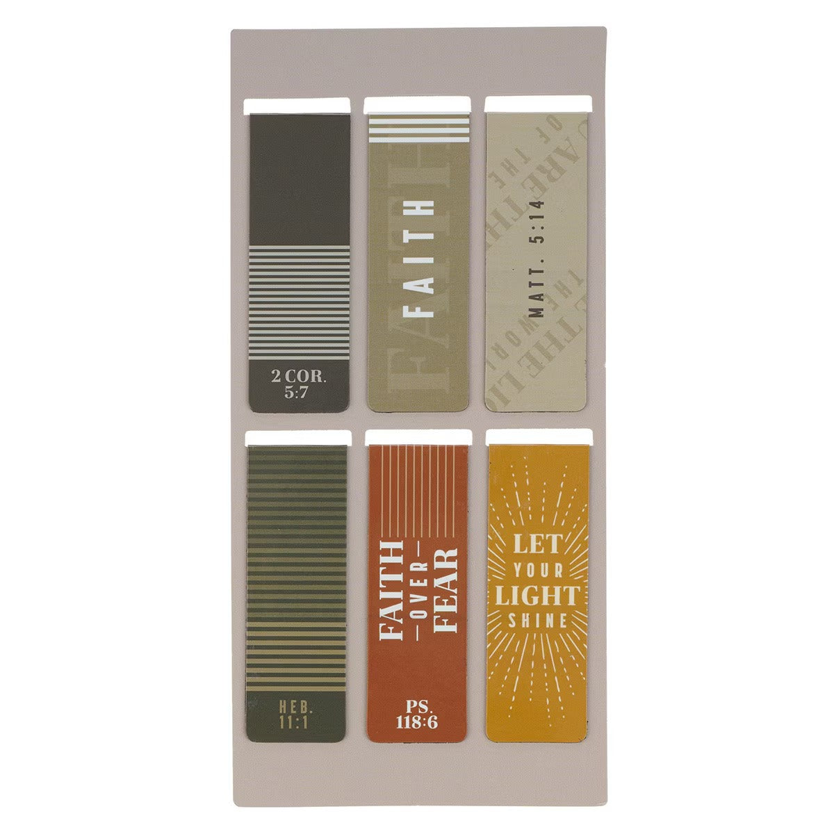 Faith and Light Magnetic Bookmark Set - The Christian Gift Company