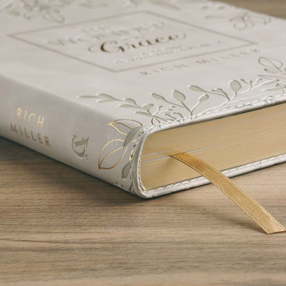 The Wonder of Grace: A 40-Day Devotional Journey Taupe Faux Leather Devotional