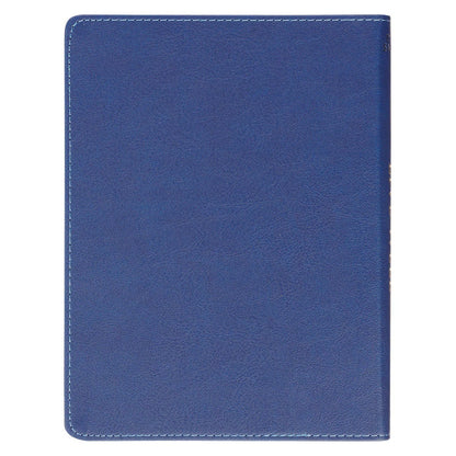 Live Well: God's Plan for Your Wellbeing Blue Faux Leather Daily Devotional - The Christian Gift Company
