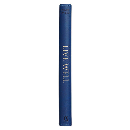 Live Well: God's Plan for Your Wellbeing Blue Faux Leather Daily Devotional - The Christian Gift Company