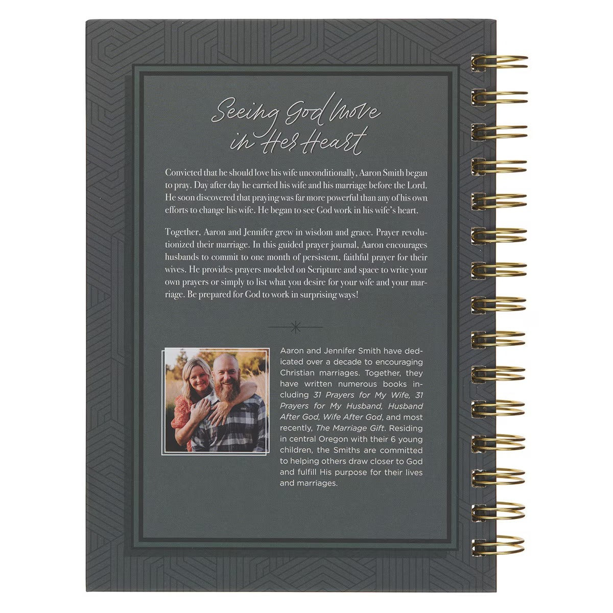 31 Prayers for My Wife Spiral Hardcover Prayer Journal for Husbands - The Christian Gift Company